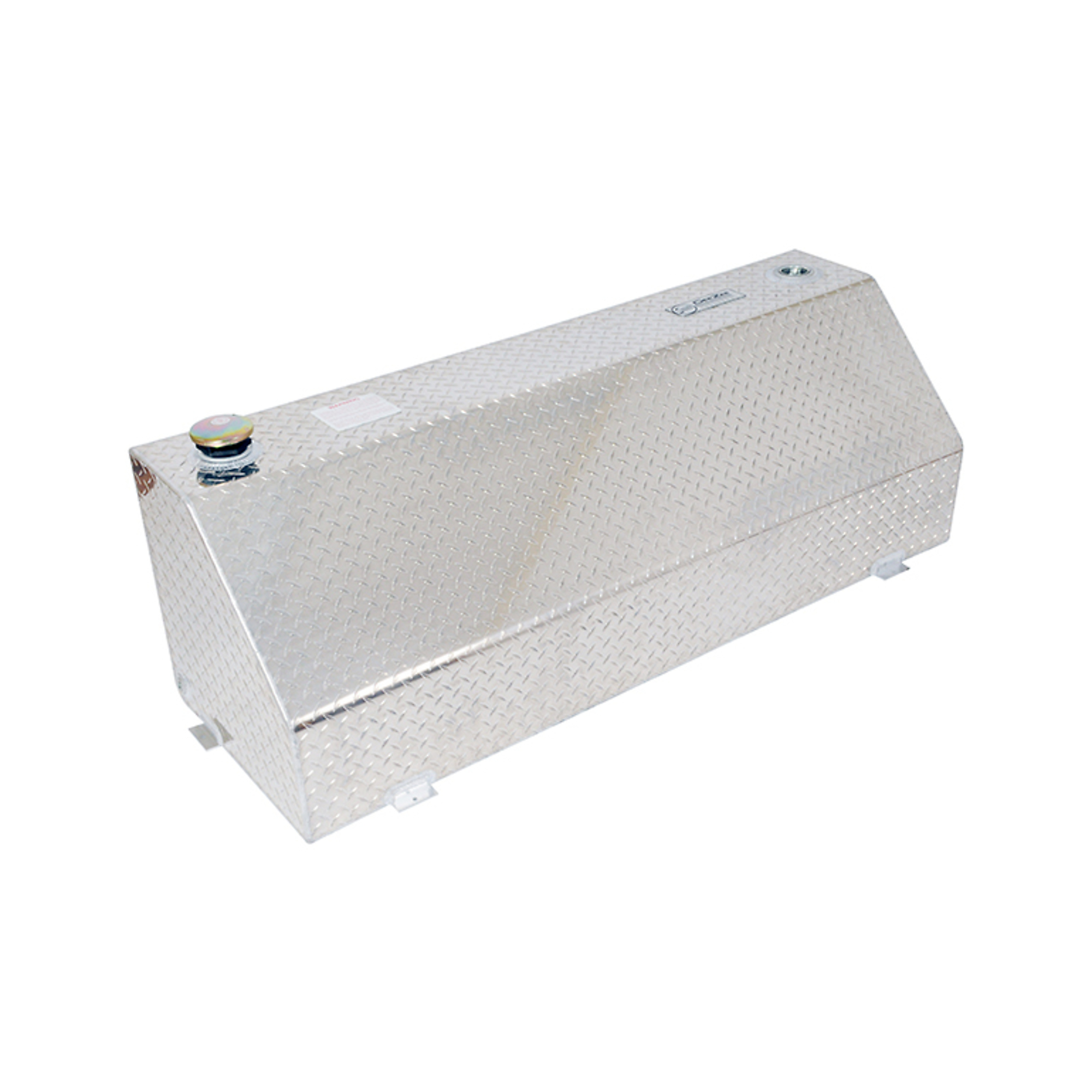 Dee Zee Liquid Transfer Tank — 76 Gallon, Wedge Shape, Brite-Tread Aluminum, Lockable Cap, Model# DZ92556